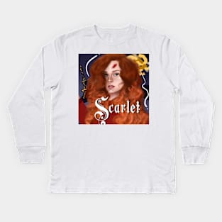 Scarlet (The Lunar Chronicles) Kids Long Sleeve T-Shirt